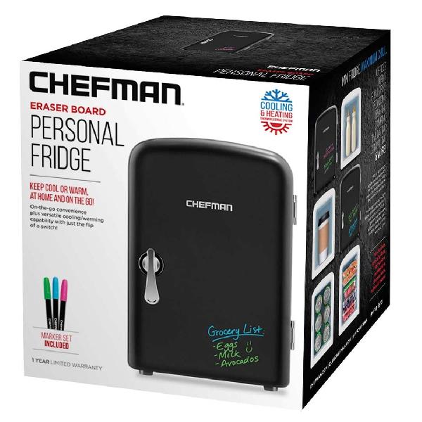 MINI REFRIGERADOR CHEFMAN 4 LTS NEGRO